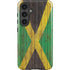Jamaican Flag Dark Wood Galaxy S25 Plus Impact Case